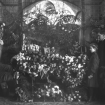 Funeral parlor scene