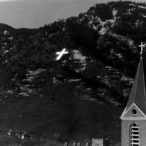 Easter cross on Flagstaff Mountain photographs undated