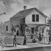 Junius Berkley residence engraving