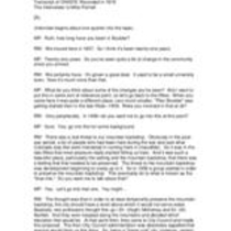 Transcript: Oral history interview with Ruth M. Wright, 1978