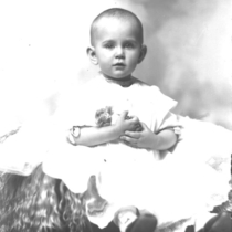Mrs. Robert E. Bergener's baby portrait, [ca. 1916]