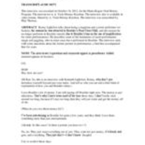 Oral history interview with Kenneth Lightfoot, 2012