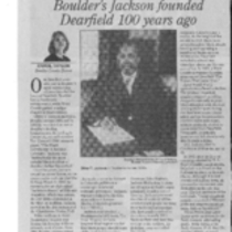 O.T. Jackson newspaper clipping.