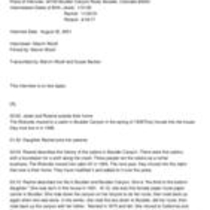 Oral history interview with Jewel M. Wolcott, Rachel Wolcott, and Roland H. Wolcott, 2001