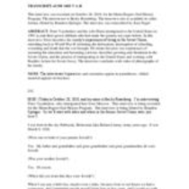 Oral history interview with Peter G. Vayshenker, 2010