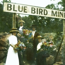 Blue Bird Mine excursion, lantern slide