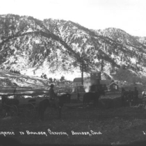 Views of entrance to Boulder Canyon photographs, [between 1883 and 1911]: Photo 1