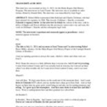 Oral history interview with Robert Bruce Miller, 2013